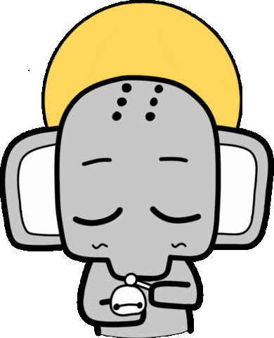 Illustration Elephant Sticker by XiangZai