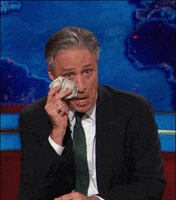Jon Stewart Crying GIF