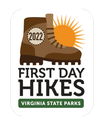 First Day Hike Sticker by Virginia State Parks
