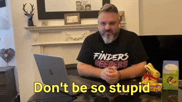 Idiot Facepalm GIF by Finders Beepers History Seekers