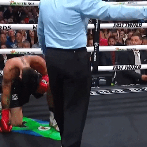 Knockout Kneel GIF by SHOWTIME Sports