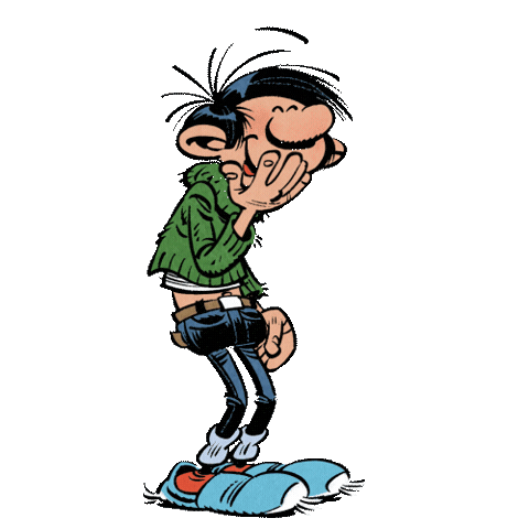 Gaston Lagaffe Sticker by Les Éditions Dupuis