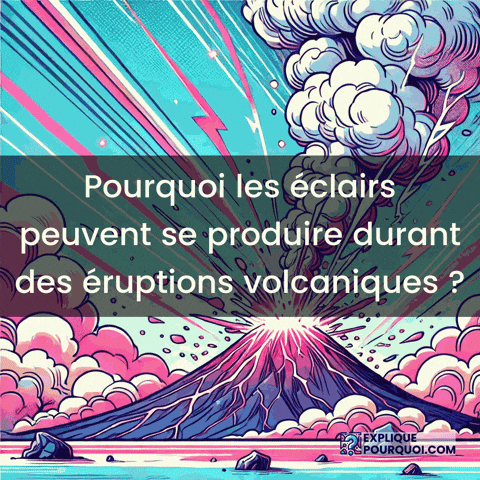Éruptions Volcaniques GIF by ExpliquePourquoi.com