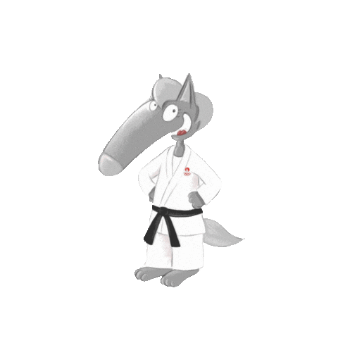 Judo Loup Sticker by Auzou
