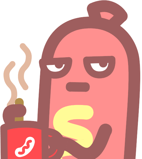 Bored Hot Dog GIF by SAMWOO288