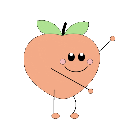 Peach Sticker