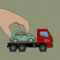 animated tow truck gif