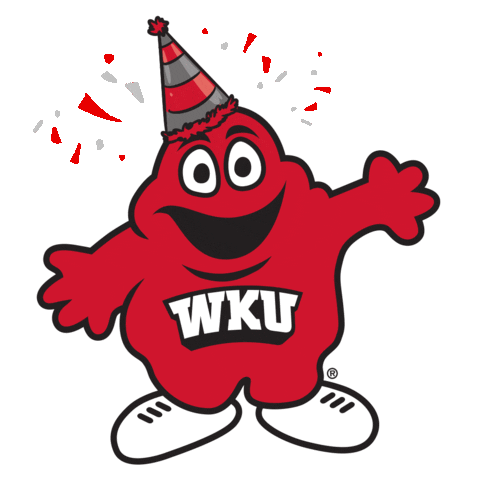 Celebrate Happy Birthday Sticker by Western Kentucky University