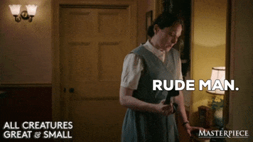 Hang Up Thats Rude GIF by MASTERPIECE | PBS