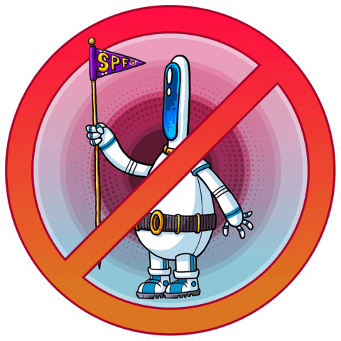 Spf Space Probe Force Sticker by Woodblock
