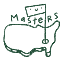 The Masters Logo Sticker by Catharina Stewart