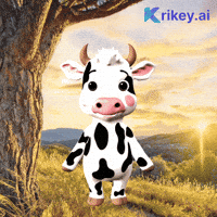 Good Morning Cow GIF by Krikey AI