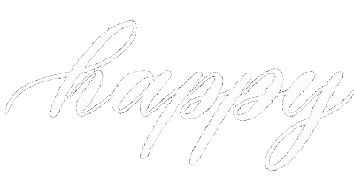 Happy Lettering Sticker