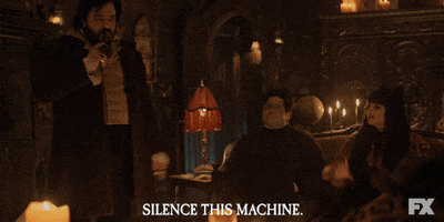 Silence GIF by What We Do in the Shadows