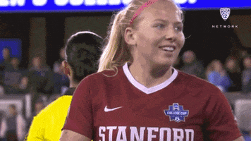Womens Soccer Smile GIF by Pac-12 Network