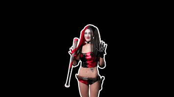 Harley Quinn Shoot GIF