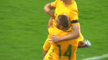 Celebrate Pumped Up GIF by Football Australia