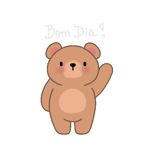 Bom Dia Bear Sticker