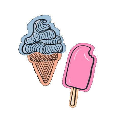 Ice Cream Doodle Sticker
