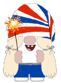 Independence Day Gnome Sticker