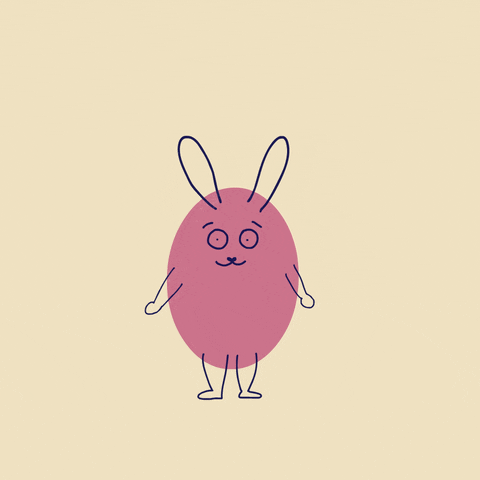Easter Bunny Animation GIF by saroltabodo