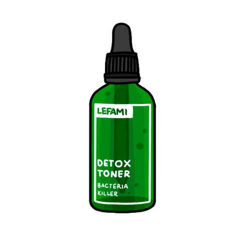 Cosmetics Detox Sticker by Lefami
