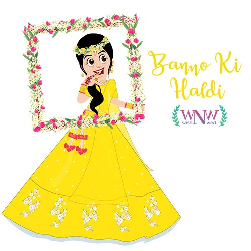Indian Wedding Haldi Sticker by Wish N Wed for iOS & Android | GIPHY Indian Wedding Haldi Sticker by Wish N Wed for iOS & Android | GIPHY