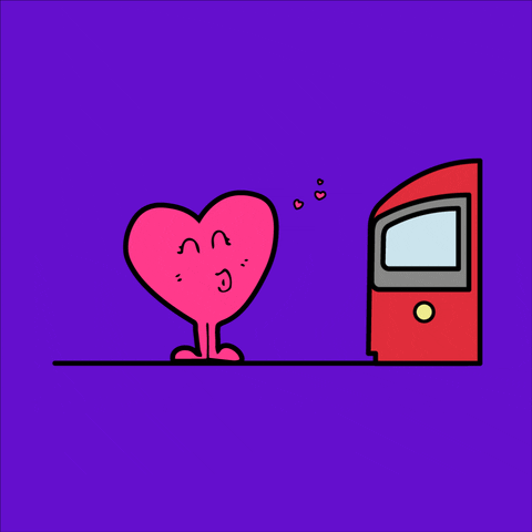 Kieka valentines day tube love heart london underground GIF