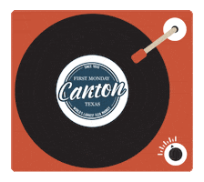 Record Player Shop Sticker by firstmondaycanton