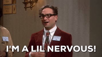 Nervous Season 1 GIF by The Big Bang Theory