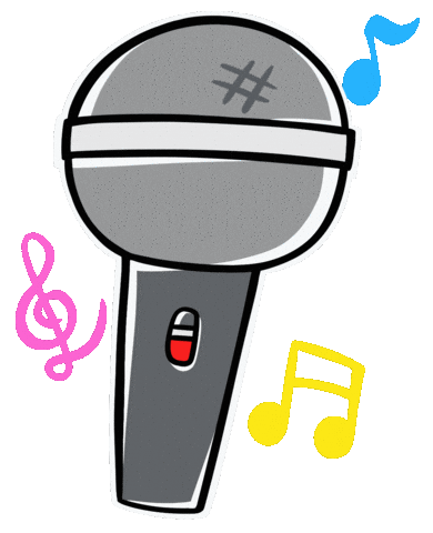 Microphone マイク Sticker by ERICA824