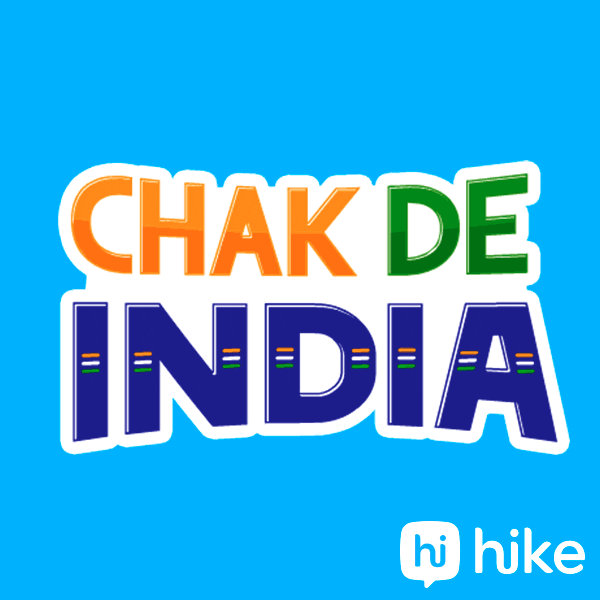 Bleed Blue Cricket World Cup GIF by Hike Sticker Chat