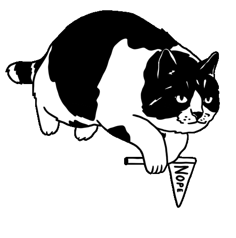 Cat Kocheng Sticker by Wonderyash