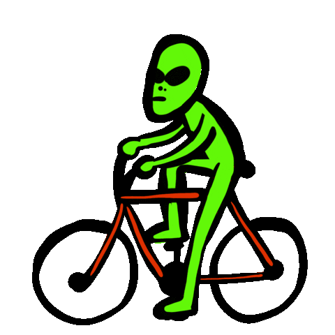 Bicycle Biking Sticker by Darién Sánchez