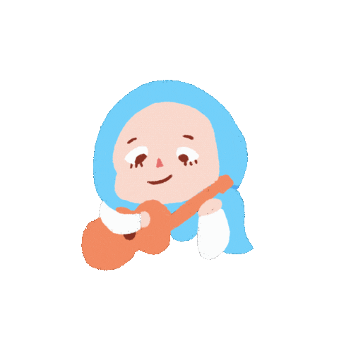 Ukulele Singing Sticker