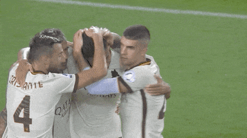 Group Hug Football GIF by AS Roma