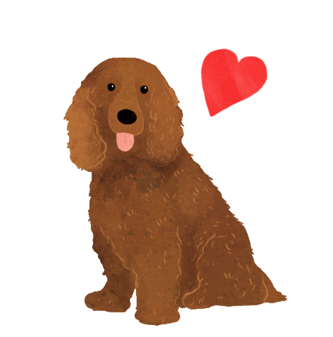 Dog Love Sticker by Lara Paulussen