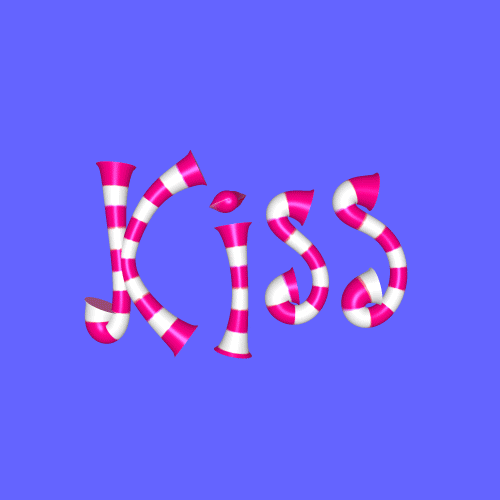 omerstudios kiss typography expression omer GIF