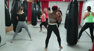 XfitGym selfdefense kick boxing xfit kick boxing mujeres GIF