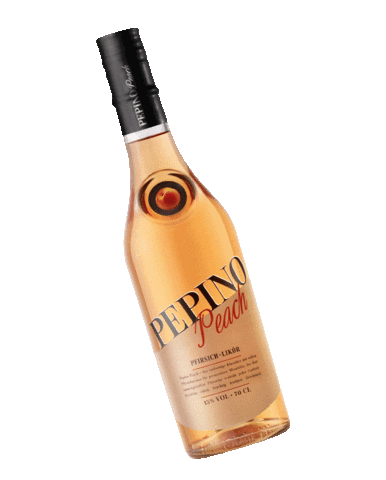 Bottle Peach Sticker by reklamekontor