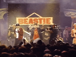 Stage Dive Hit It GIF by Beastie Boys