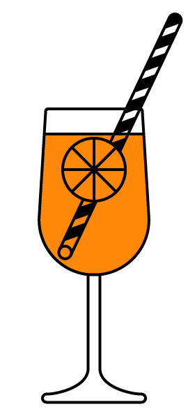Aperol Spritz Orange Sticker by Liquorice