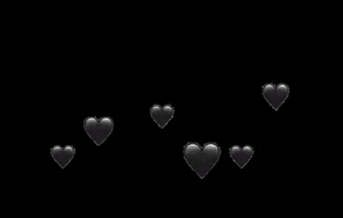 Thesocialbeans love black hearts dark GIF