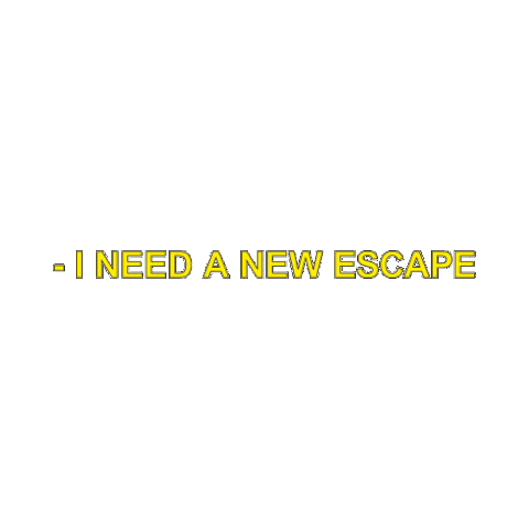 Lyrics Escape Sticker by KUNGS
