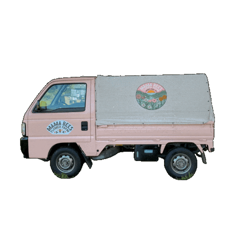 Flowertruck Sticker by Mama Bees Flower Farm