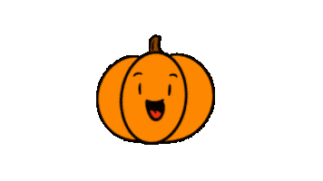 Halloween Pompoen Sticker by Okido Creations