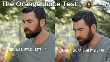 Orange Juice Toothpaste GIF by DrSquatchSoapCo