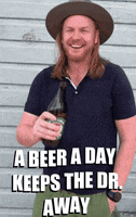Cold One Drinking GIF by Julie Muir Celebrant