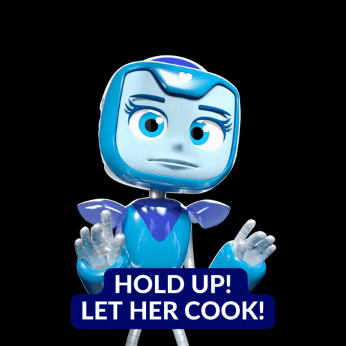 Hold Up Robot GIF by Blue Studios