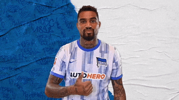 Kevin Prince Boateng Thumbs Up GIF by Hertha BSC